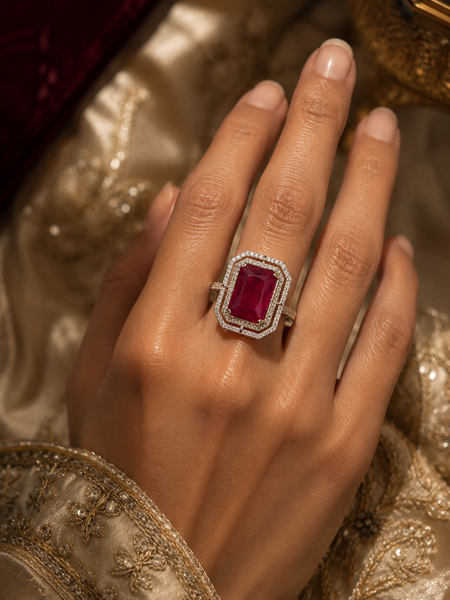 Riviera Ruby Statement Ring