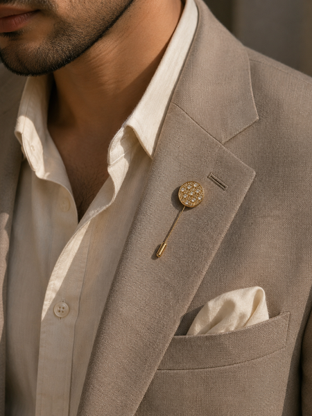 Celestial Crystal Lapel Pin