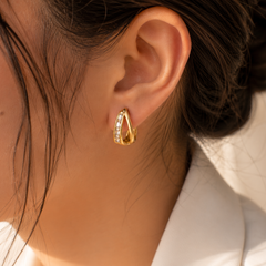 Baguette Huggie Earrings