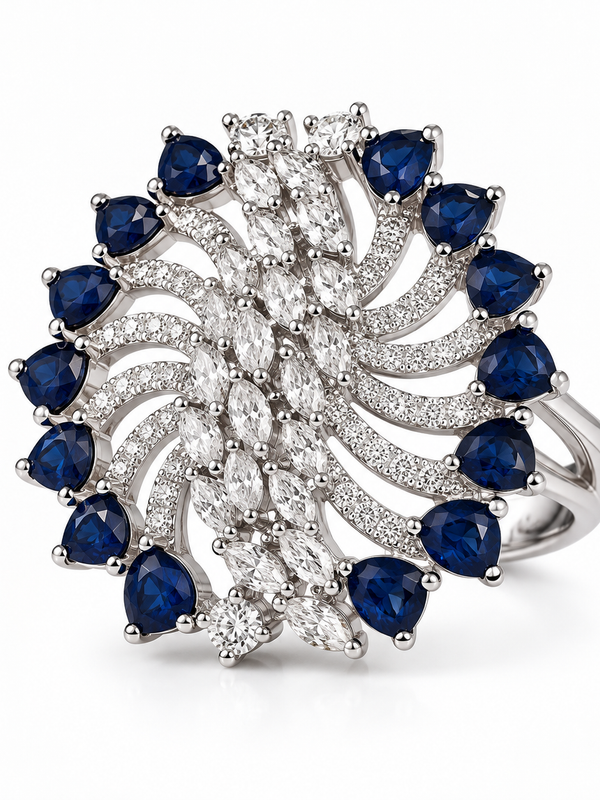 Neel Royale Sapphire Statement Ring