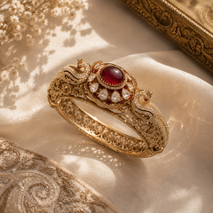 Mayura Ruby Statement Bracelet