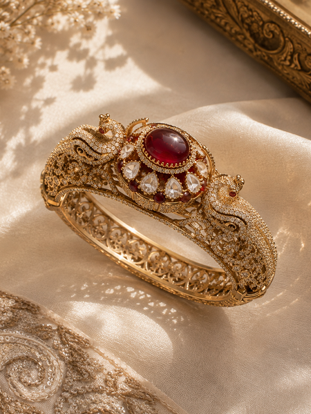 Mayura Ruby Statement Bracelet