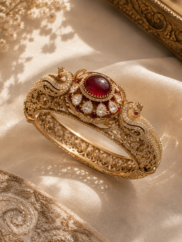 Mayura Ruby Statement Bracelet
