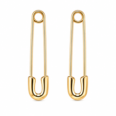 Atlas Safety Pin Stud Earrings