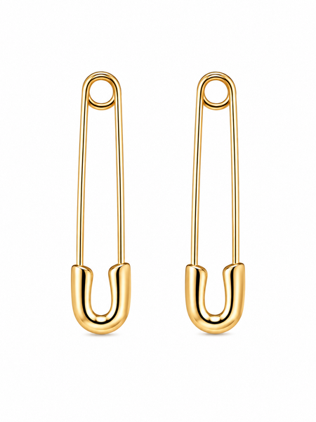 Atlas Safety Pin Stud Earrings