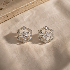 Celeste Geometric Studs