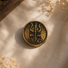 Trishul Shakti Heritage Gold Button Cover