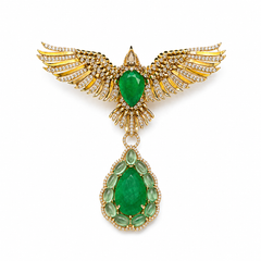 The Emerald Flight Brooch