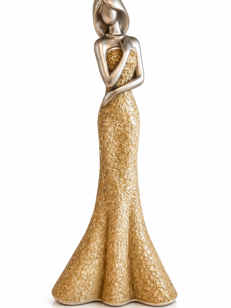 Noor – Poised Mirror Woman Sculpture