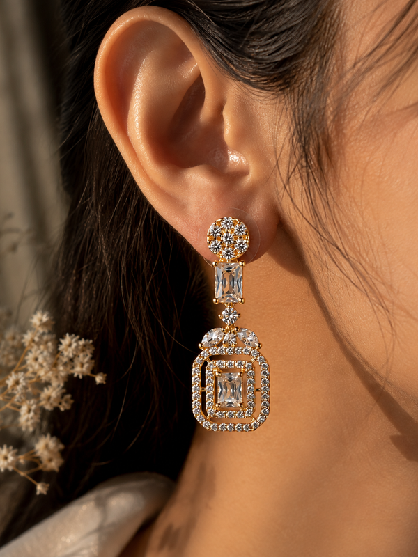 Aurelia Deco Drop Earrings