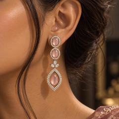 Aurelia Blush Drop Earrings