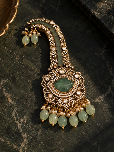 Ziya Mint Kundan Men’s Kalgi
