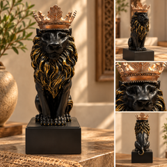 The Maharaja – Crowned Lion Sculpture