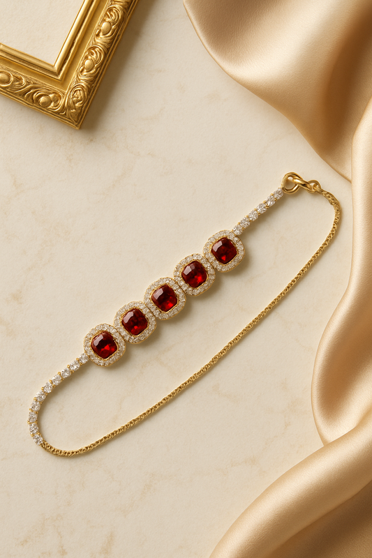 Seraphina Garnet Bracelet