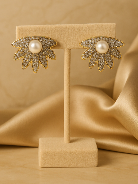 Aurora Pearl Stud Earrings