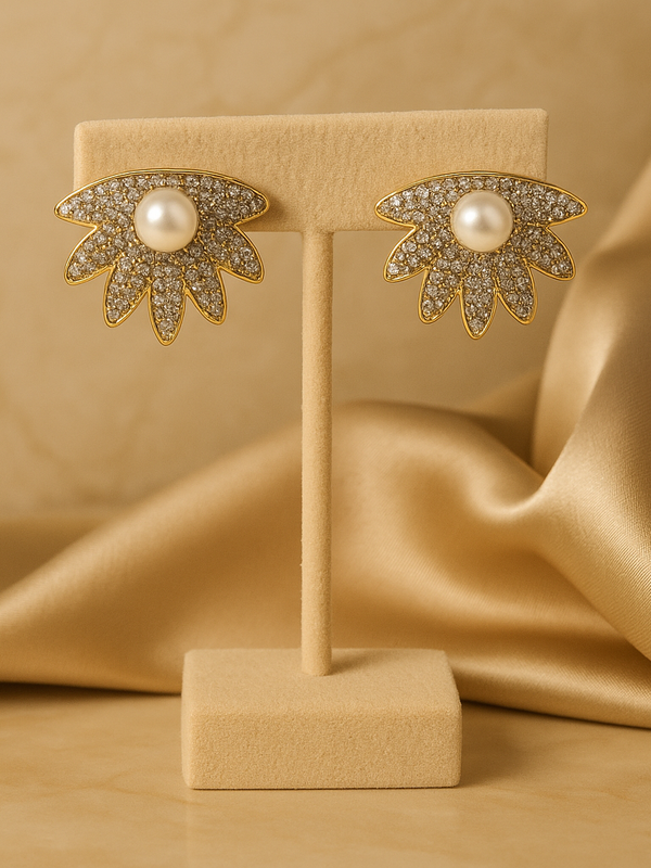 Aurora Pearl Stud Earrings