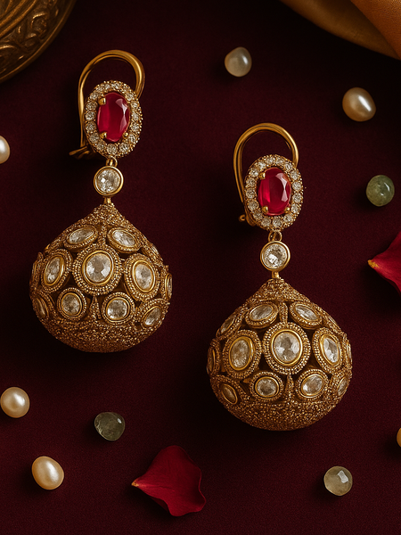 Rajmohini Kundan Polki Necklace Set