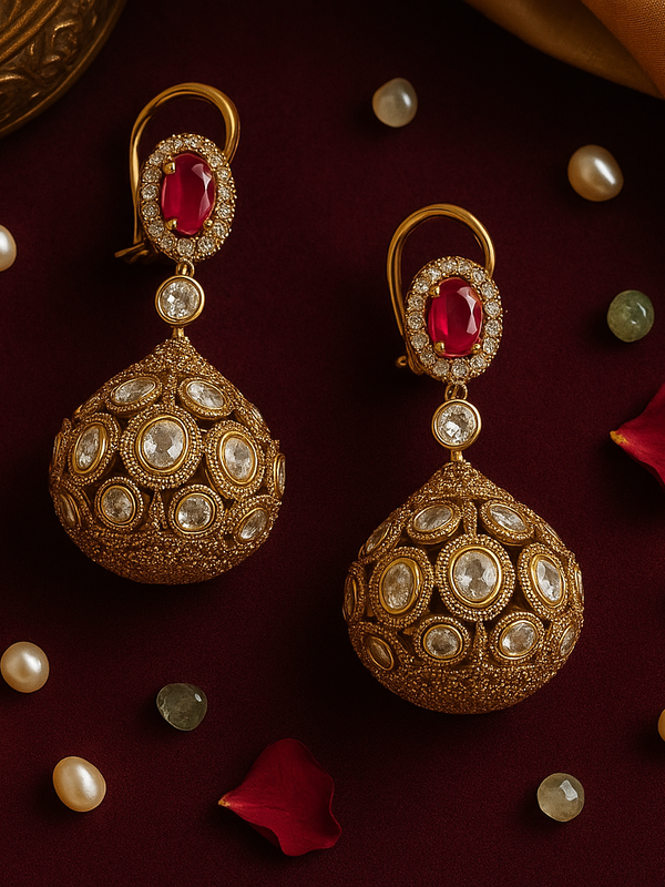 Rajmohini Kundan Polki Necklace Set