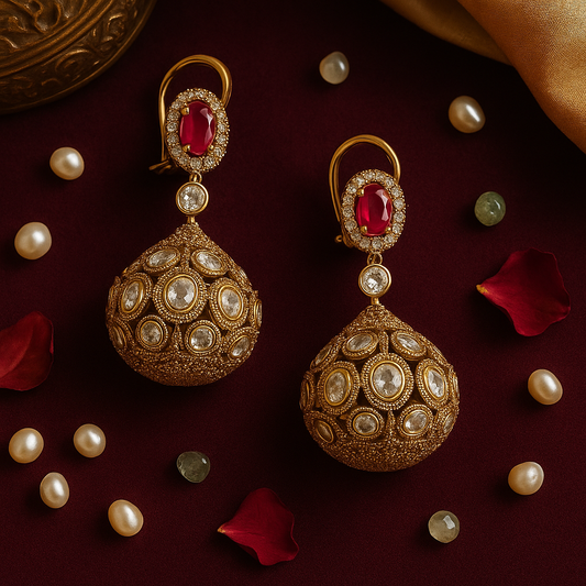 Rajmohini Kundan Polki Necklace Set
