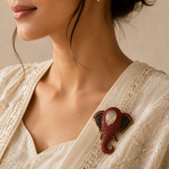 The Rani Elephant Brooch