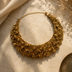 Nayab Handcrafted Floral Necklace & Earrings Set