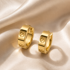Verona Screw Hoop Earrings