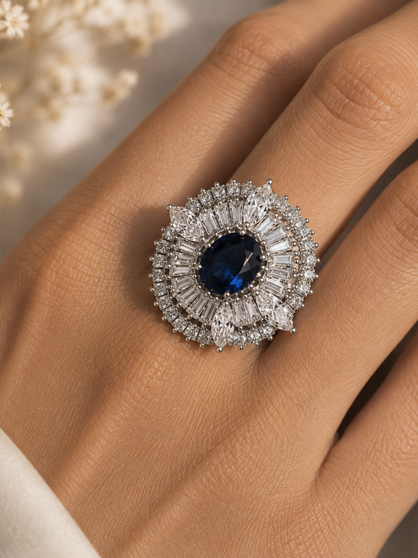 Midnight Aurelia Statement Ring