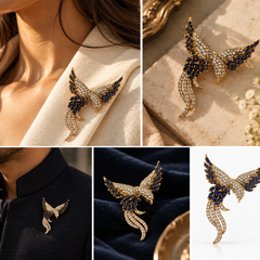Neel Udaan Brooch