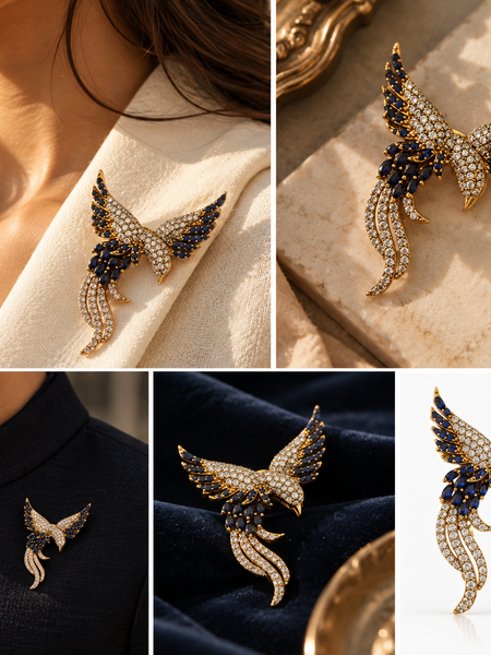 Neel Udaan Brooch