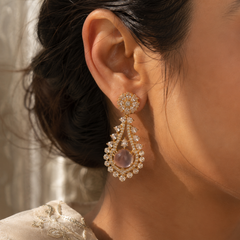 Noor Blush Statement Earrings