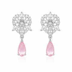 Roselle Blush Drop Earrings