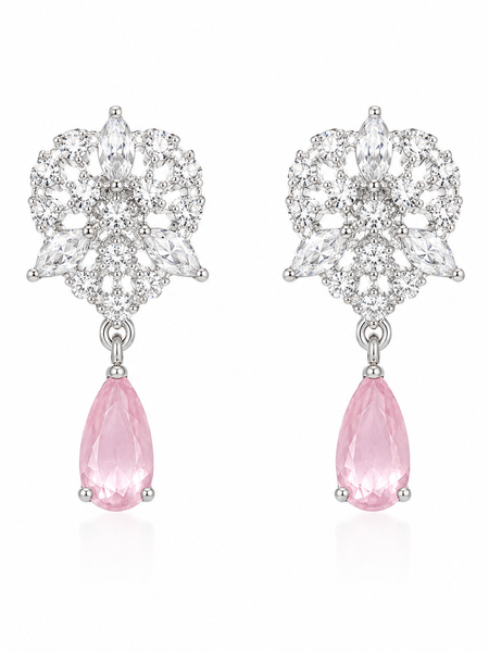 Roselle Blush Drop Earrings