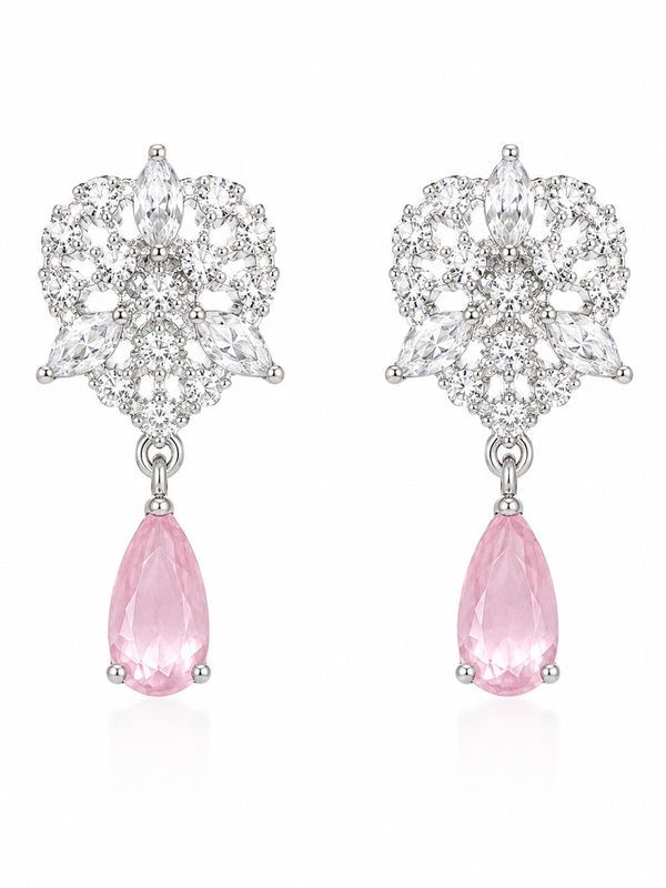 Roselle Blush Drop Earrings