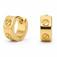 Verona Screw Hoop Earrings