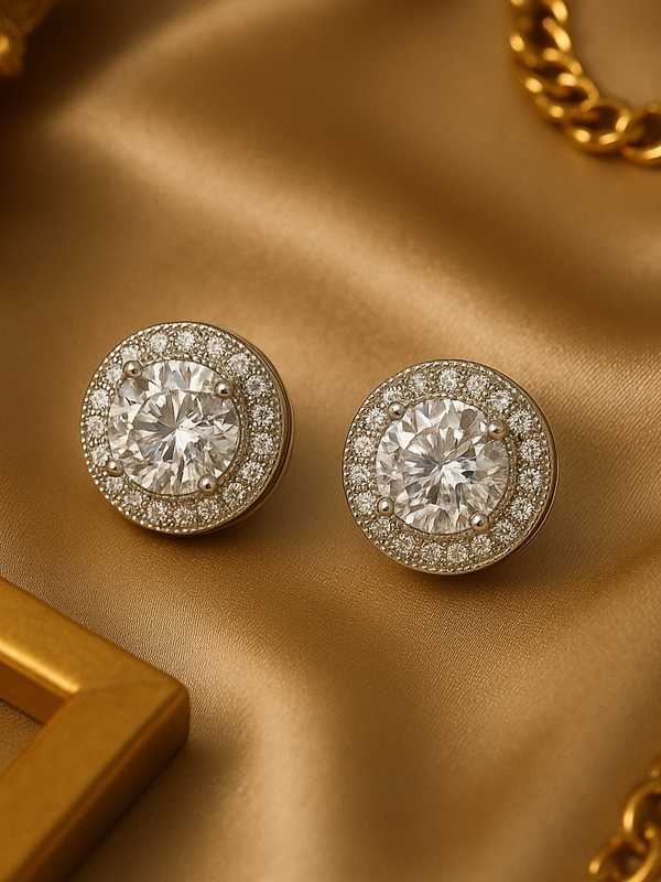 Solitaire Aura Diamond Studs