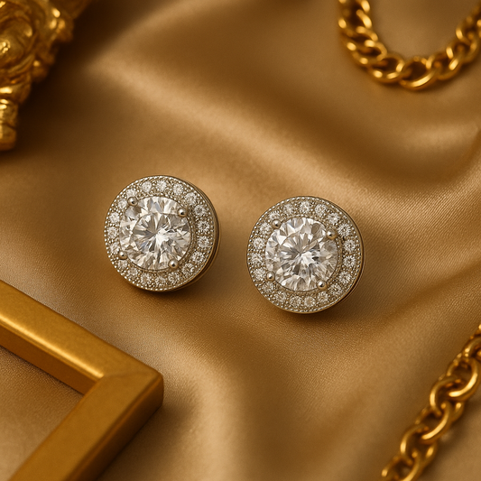 Solitaire Aura Diamond Studs