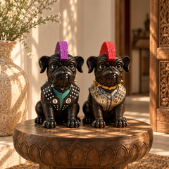 The Rebel Bulldogs – Punk Duo Sculpture Set