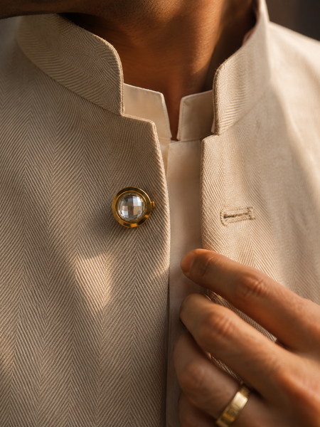 Aurelius Crystal Button Cover