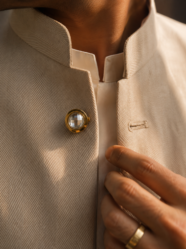 Aurelius Crystal Button Cover