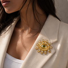 Celestial Guardian Evil Eye Brooch