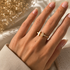 Twin T Ring