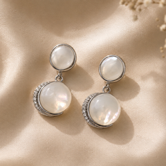 Selene Mother of Pearl Drop Earrings