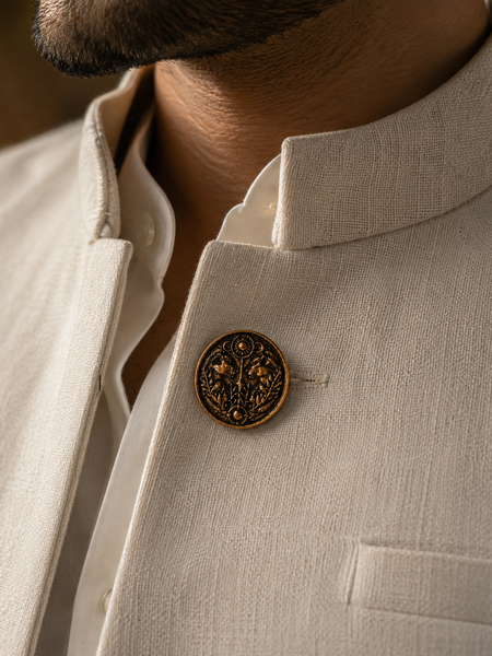Vanraj Twin Tiger Button Cover