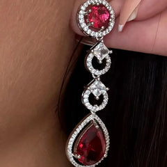 Rouge Cascade Diamond Necklace Set