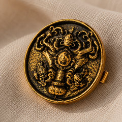 Vighnaharta Heritage Gold Button Cover
