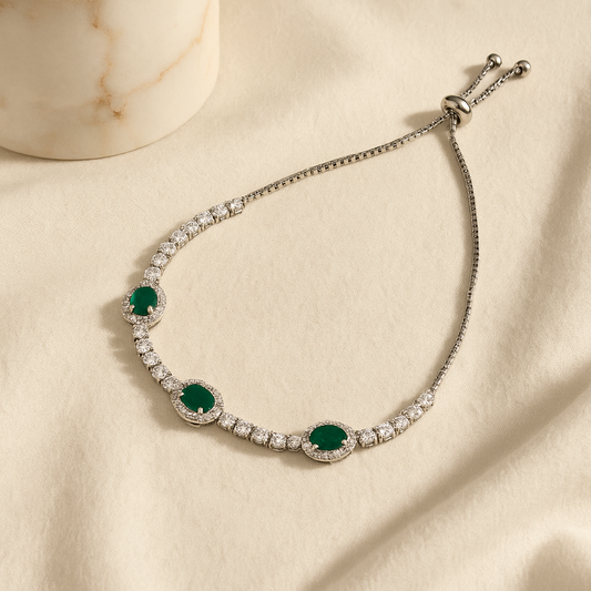 Elara Emerald Bracelet