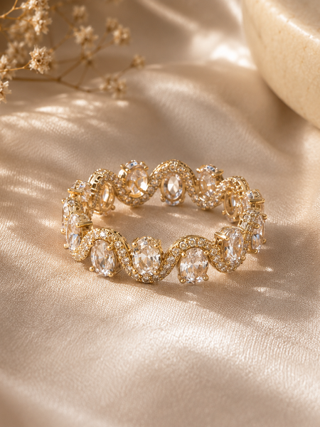 Wave Eternity Ring