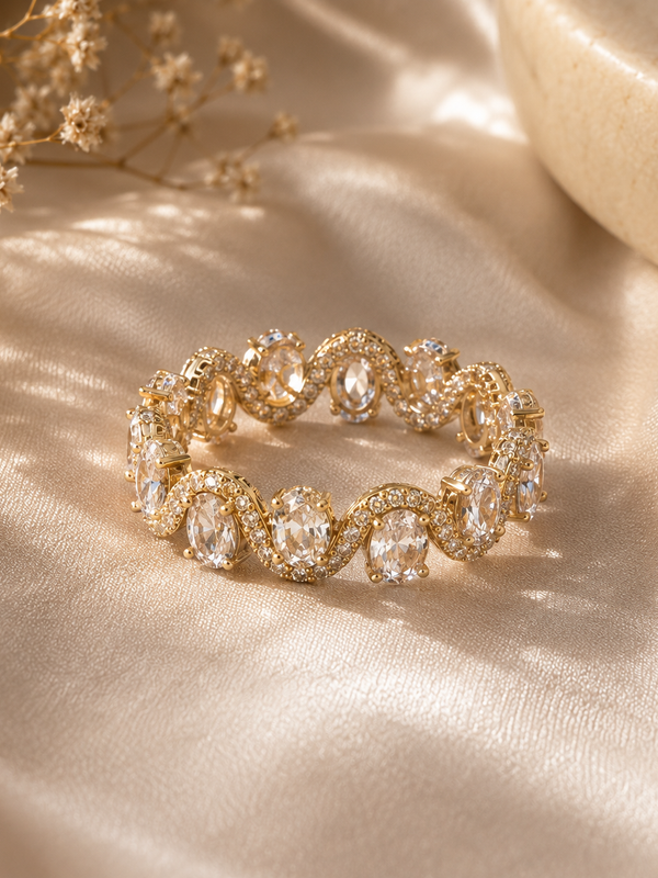 Wave Eternity Ring