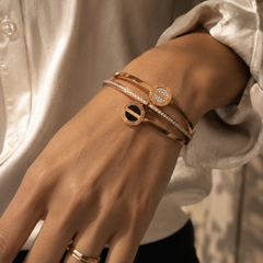 Élan Rose Gold Cuff Bracelet