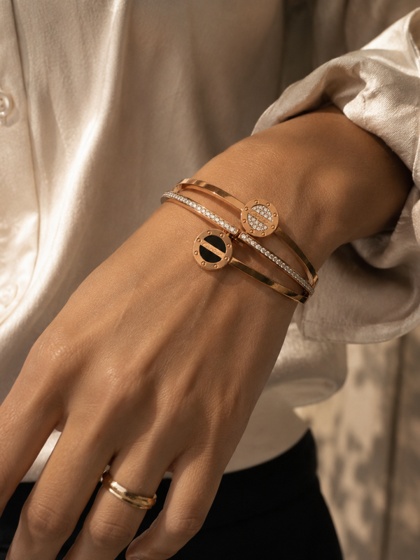 Élan Rose Gold Cuff Bracelet